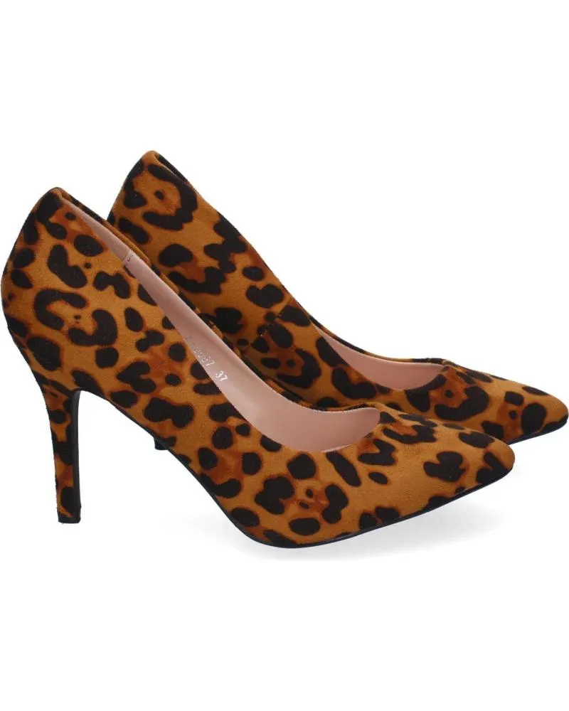 Zapatos de tacón PUNTOSALAO  de Mujer ZAPATOS DE TACON MEDIO DE VESTIR ESTAMPADO ANIMAL LEOPARDO P  VARIOS COLORES