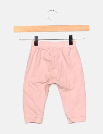 Zara Pantalón chandal rosa