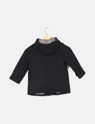 Zara Parka negra capucha