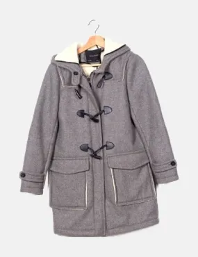 Zara Trenca gris capucha